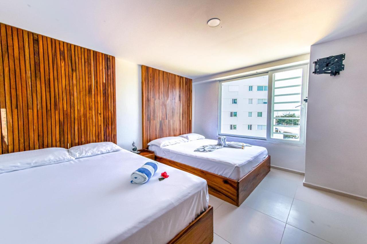 Beachfront Luxury Apartments Cancún Kültér fotó